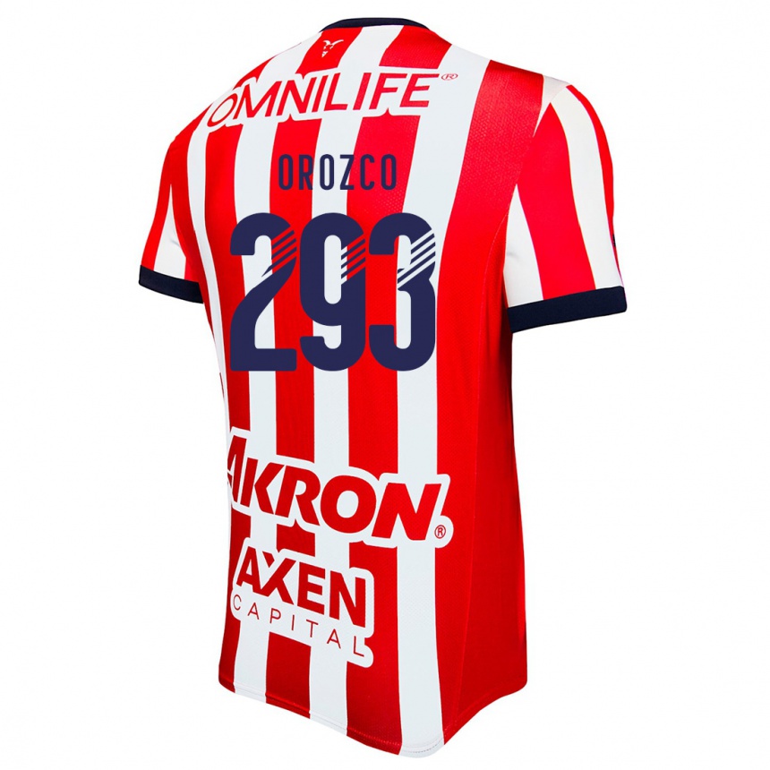 גברים כדורגל Yohan Orozco #293 אדום לבן כחול ג'רזי ביתית 2024/25