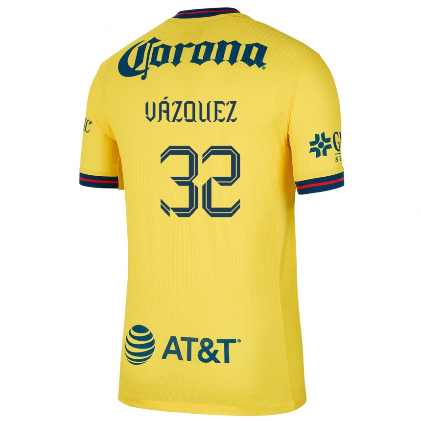 גברים כדורגל Miguel Vázquez #32 צהוב כחול ג'רזי ביתית 2024/25
