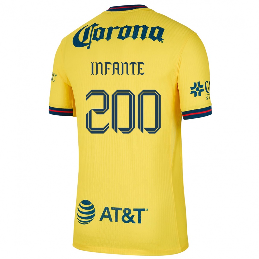 גברים כדורגל Armando Infante #200 צהוב כחול ג'רזי ביתית 2024/25