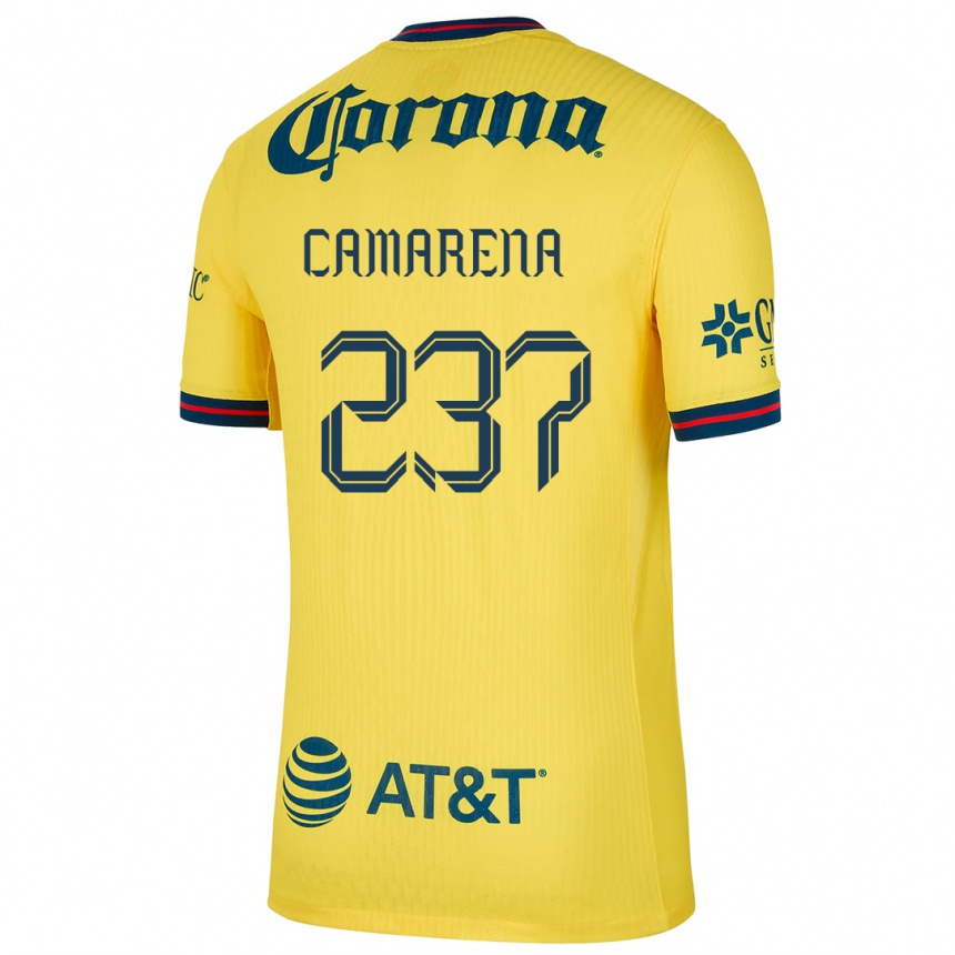 גברים כדורגל Santiago Camarena #237 צהוב כחול ג'רזי ביתית 2024/25