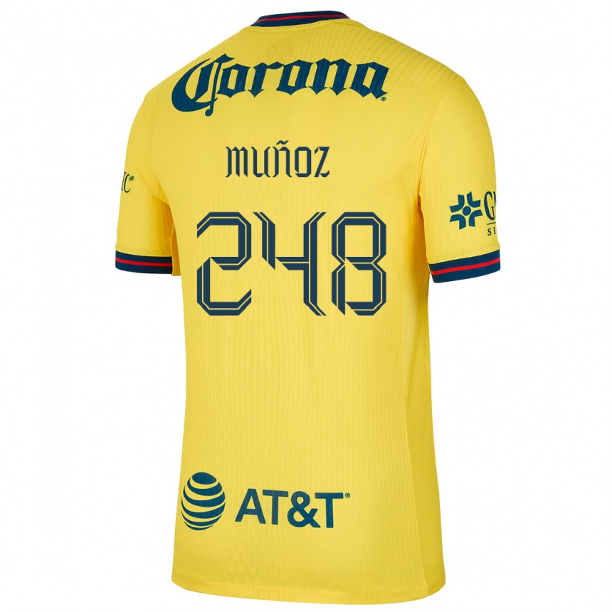 גברים כדורגל Diego Muñoz #248 צהוב כחול ג'רזי ביתית 2024/25