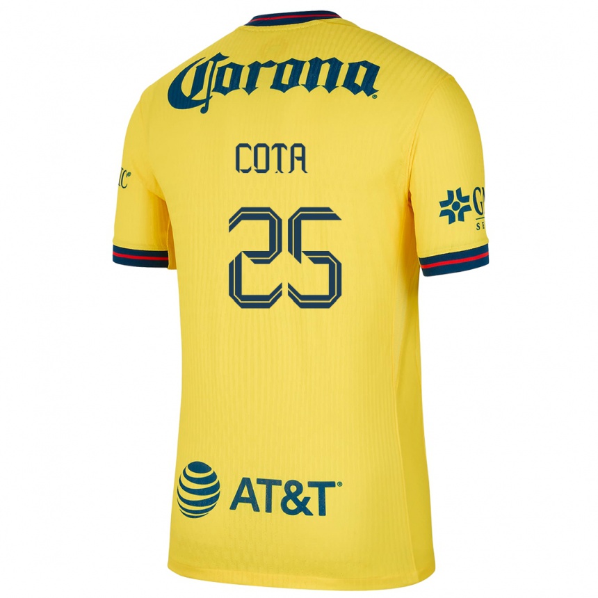 גברים כדורגל Renatta Cota #25 צהוב כחול ג'רזי ביתית 2024/25