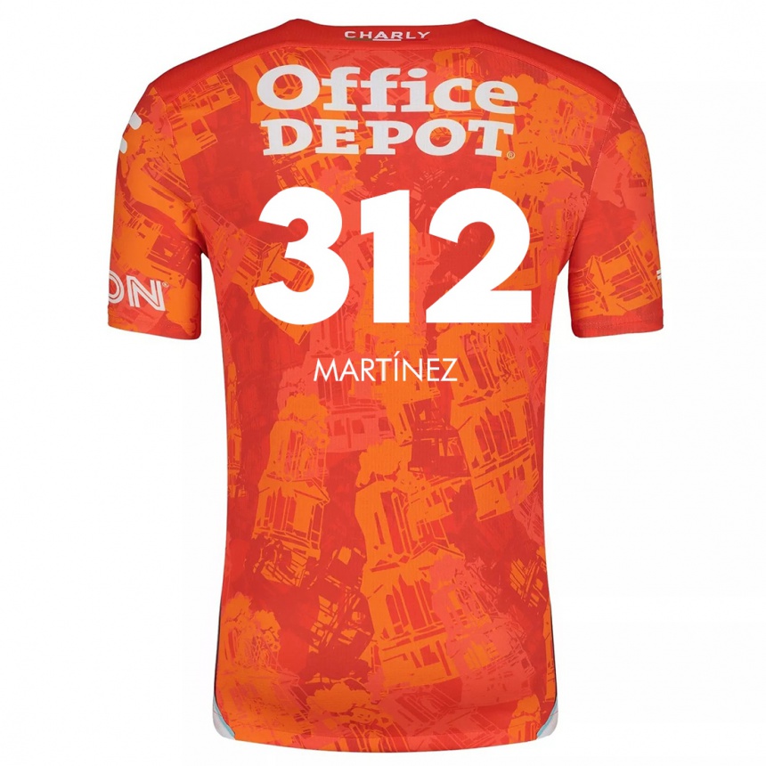 גברים כדורגל Ulises Martínez #312 כתום לבן הרחק ג'רזי 2024/25