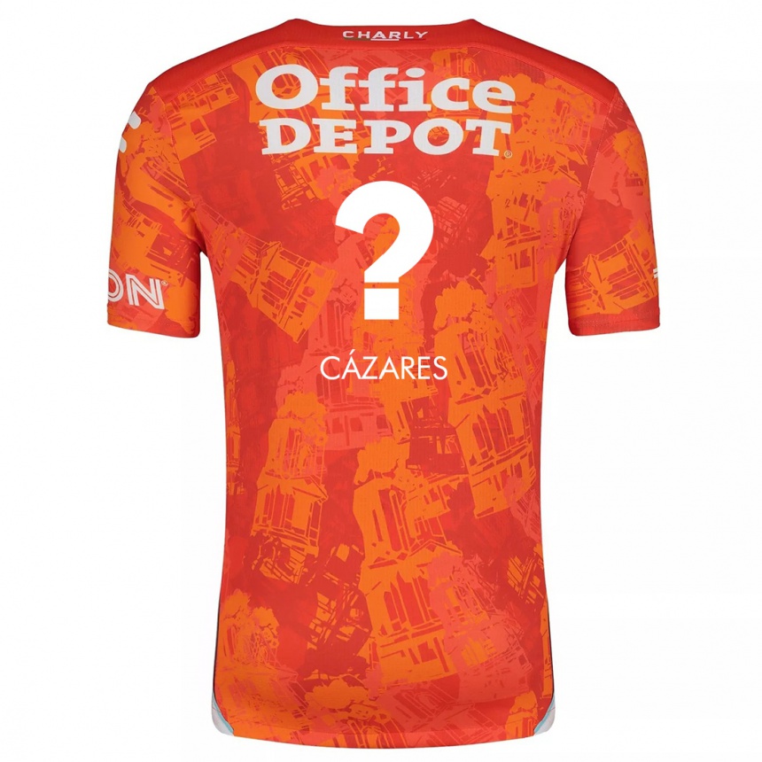גברים כדורגל Dimas Cázares #0 כתום לבן הרחק ג'רזי 2024/25