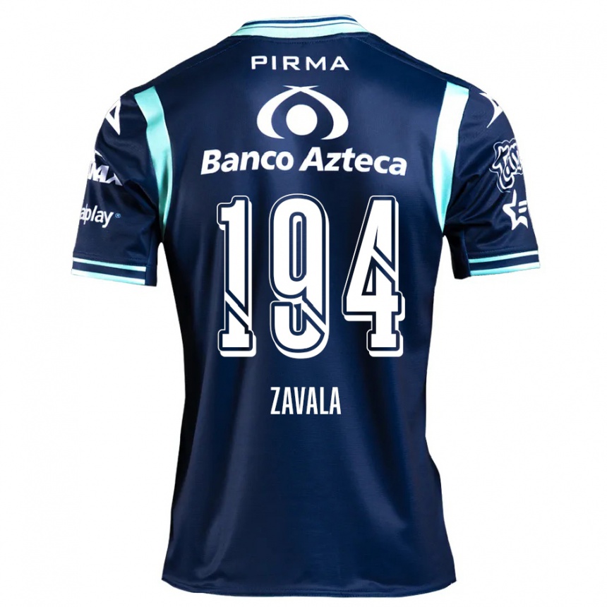 גברים כדורגל Arath Zavala #194 כחול כהה הרחק ג'רזי 2024/25