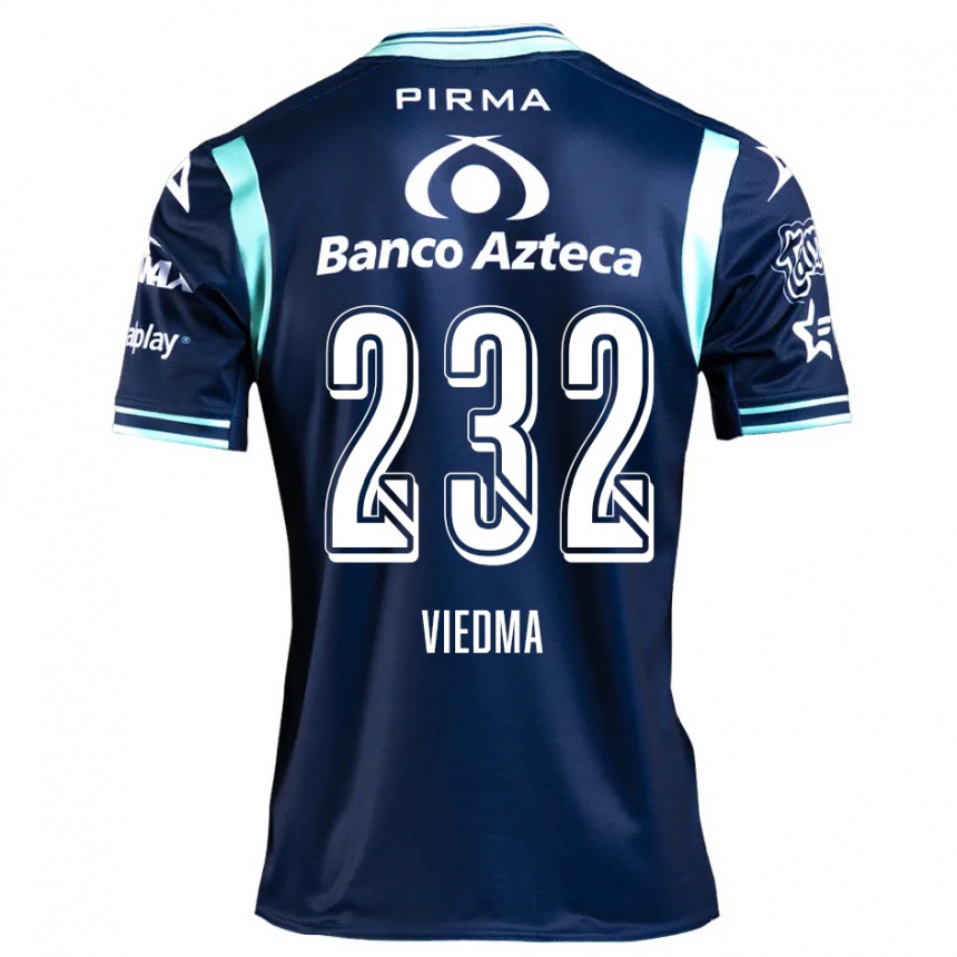 גברים כדורגל Alvar Viedma #232 כחול כהה הרחק ג'רזי 2024/25