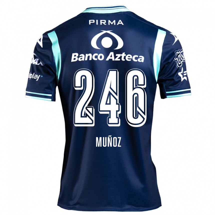 גברים כדורגל Zamier Muñoz #246 כחול כהה הרחק ג'רזי 2024/25