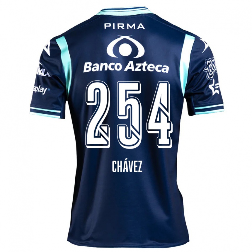 גברים כדורגל José Chávez #254 כחול כהה הרחק ג'רזי 2024/25