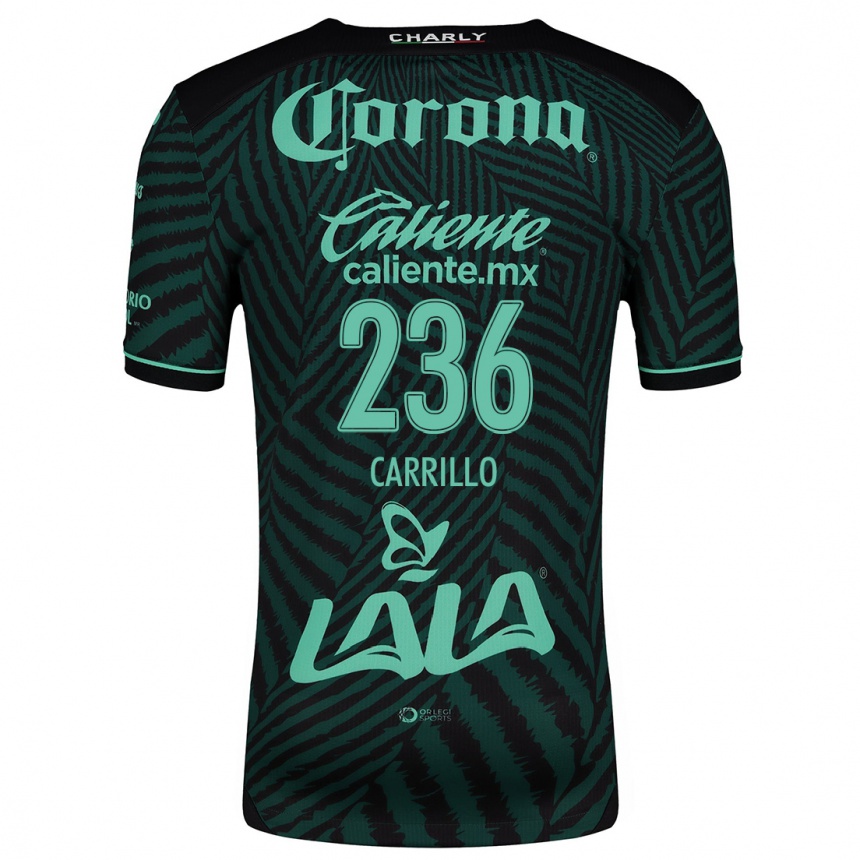 גברים כדורגל Fernando Carrillo #236 ירוק שחור הרחק ג'רזי 2024/25