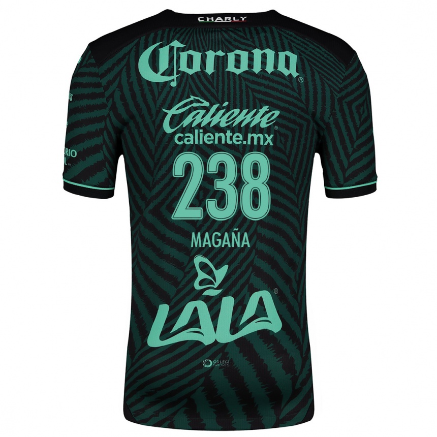 גברים כדורגל Emilio Magaña #238 ירוק שחור הרחק ג'רזי 2024/25