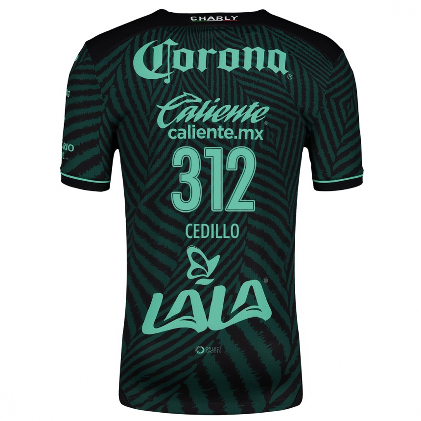 גברים כדורגל Nelson Cedillo #312 ירוק שחור הרחק ג'רזי 2024/25