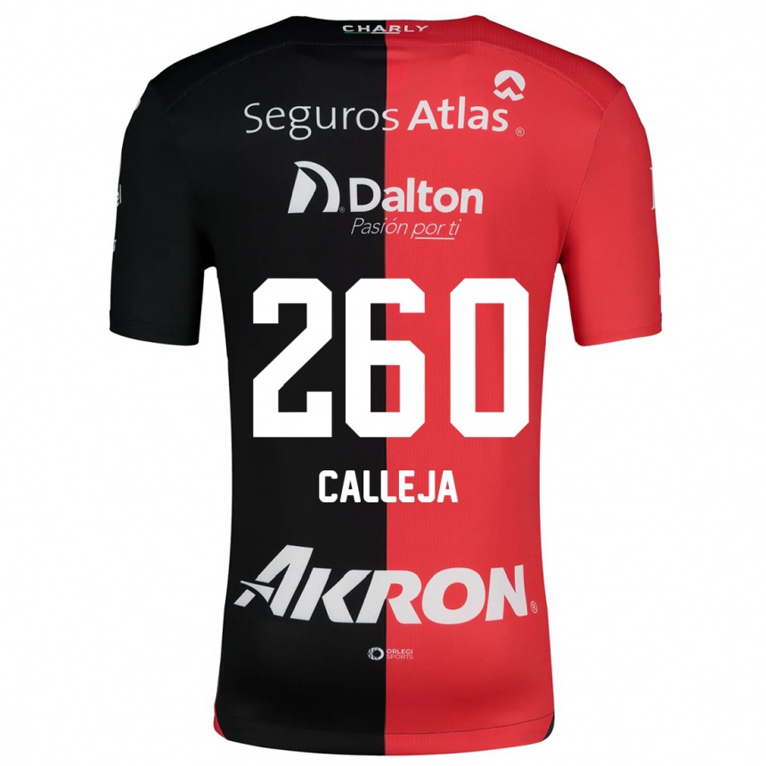 נשים כדורגל Diego Calleja #260 אדום שחור ג'רזי ביתית 2024/25