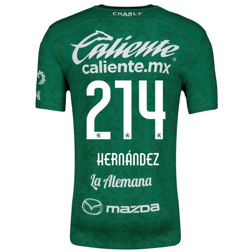 נשים כדורגל Iván Hernández #214 ירוק לבן ג'רזי ביתית 2024/25