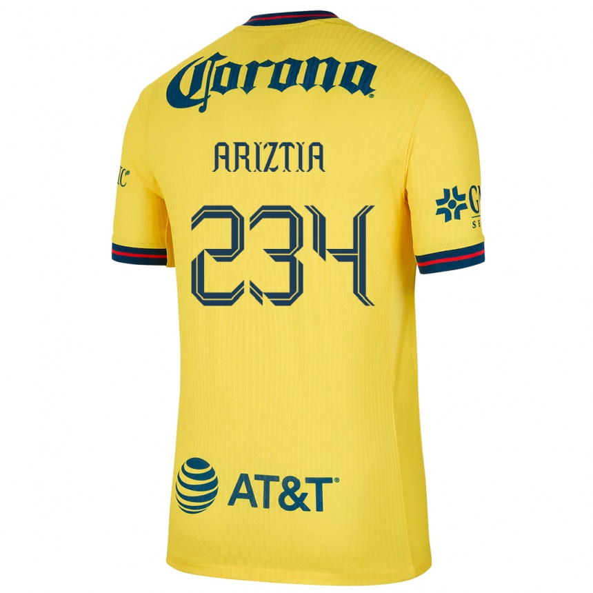 נשים כדורגל Íñigo Ariztia #234 צהוב כחול ג'רזי ביתית 2024/25