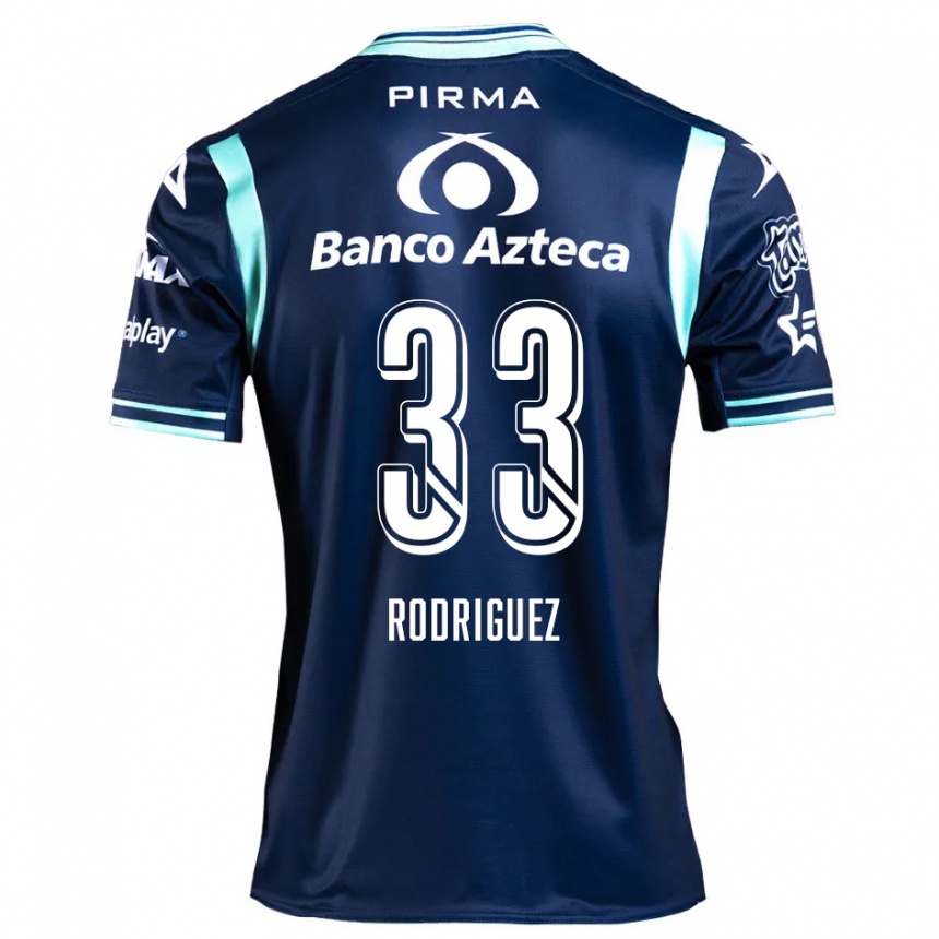 נשים כדורגל Jorge Rodríguez #33 כחול כהה הרחק ג'רזי 2024/25