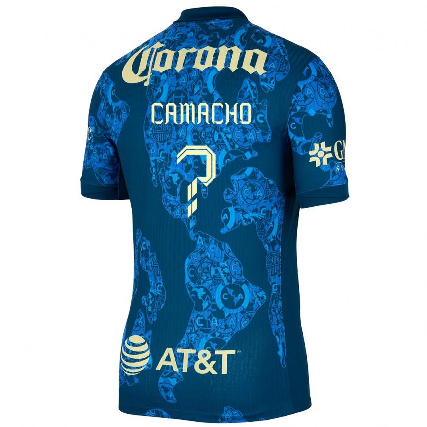 נשים כדורגל Jorge Camacho #0 כחול צהוב הרחק ג'רזי 2024/25