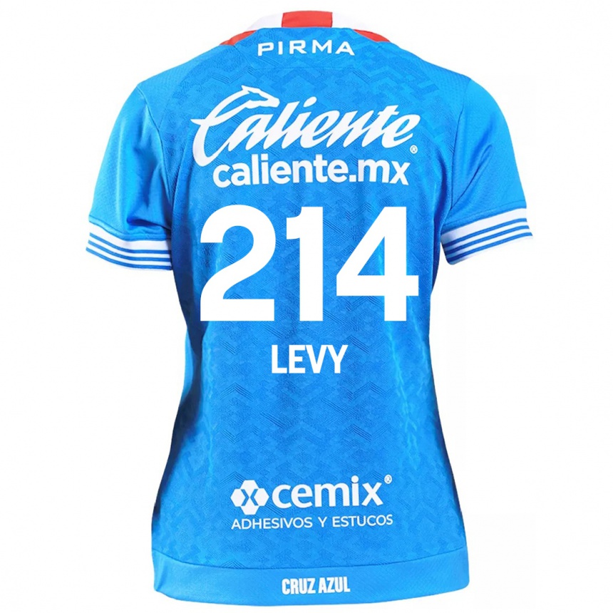 ילדים כדורגל Mateo Levy #214 שמים כחולים ג'רזי ביתית 2024/25