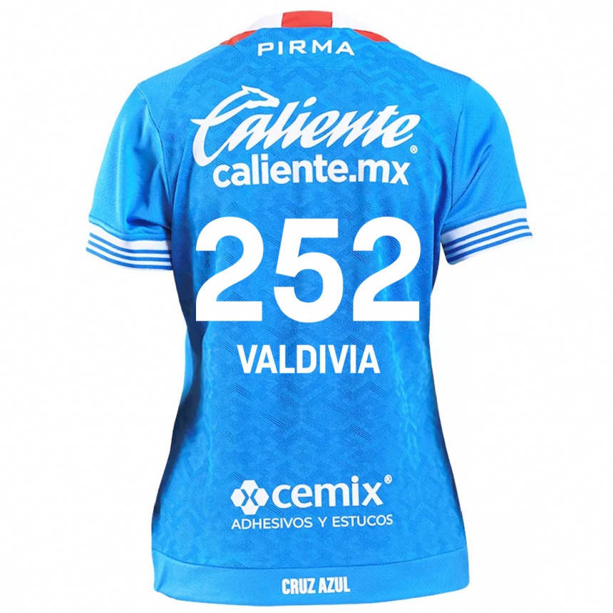 ילדים כדורגל Christian Valdivia #252 שמים כחולים ג'רזי ביתית 2024/25