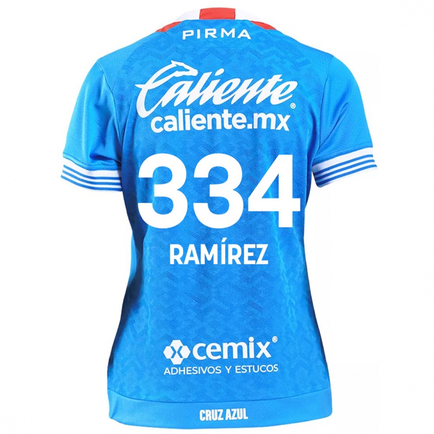ילדים כדורגל Mauricio Ramírez #334 שמים כחולים ג'רזי ביתית 2024/25