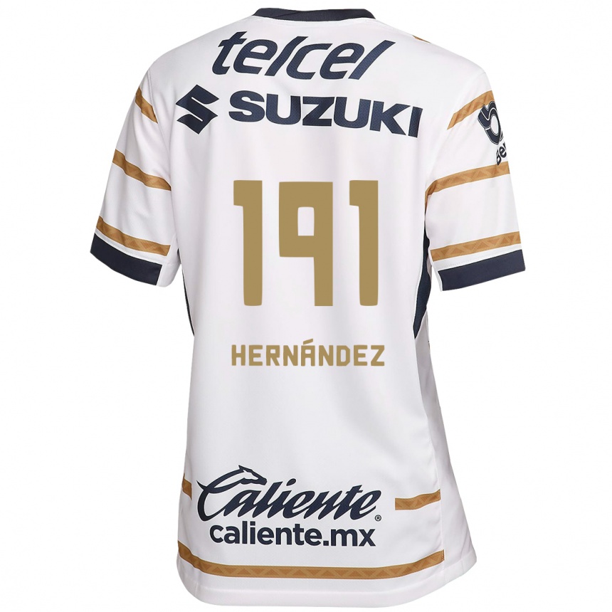 ילדים כדורגל Marco Hernández #191 אובסידיאן לבן ג'רזי ביתית 2024/25