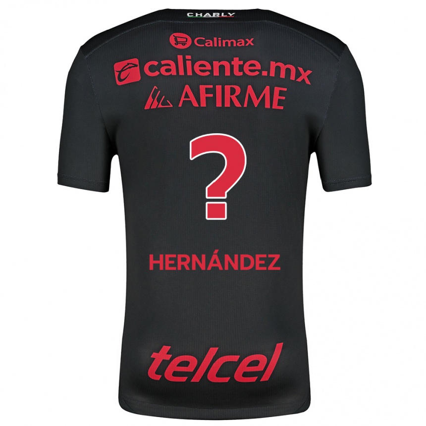ילדים כדורגל Betsiel Hernández #0 שחור אדום ג'רזי ביתית 2024/25