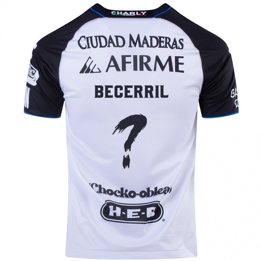 ילדים כדורגל Abner Becerril #0 שחור כחול ג'רזי ביתית 2024/25