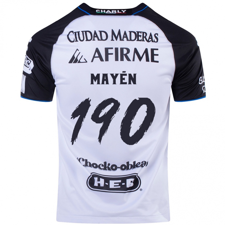 ילדים כדורגל Eduardo Mayén #190 שחור כחול ג'רזי ביתית 2024/25