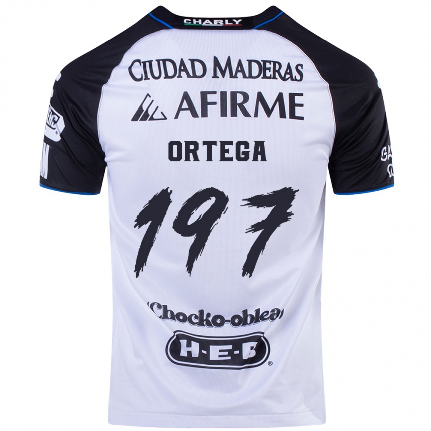 ילדים כדורגל Javier Ortega #197 שחור כחול ג'רזי ביתית 2024/25