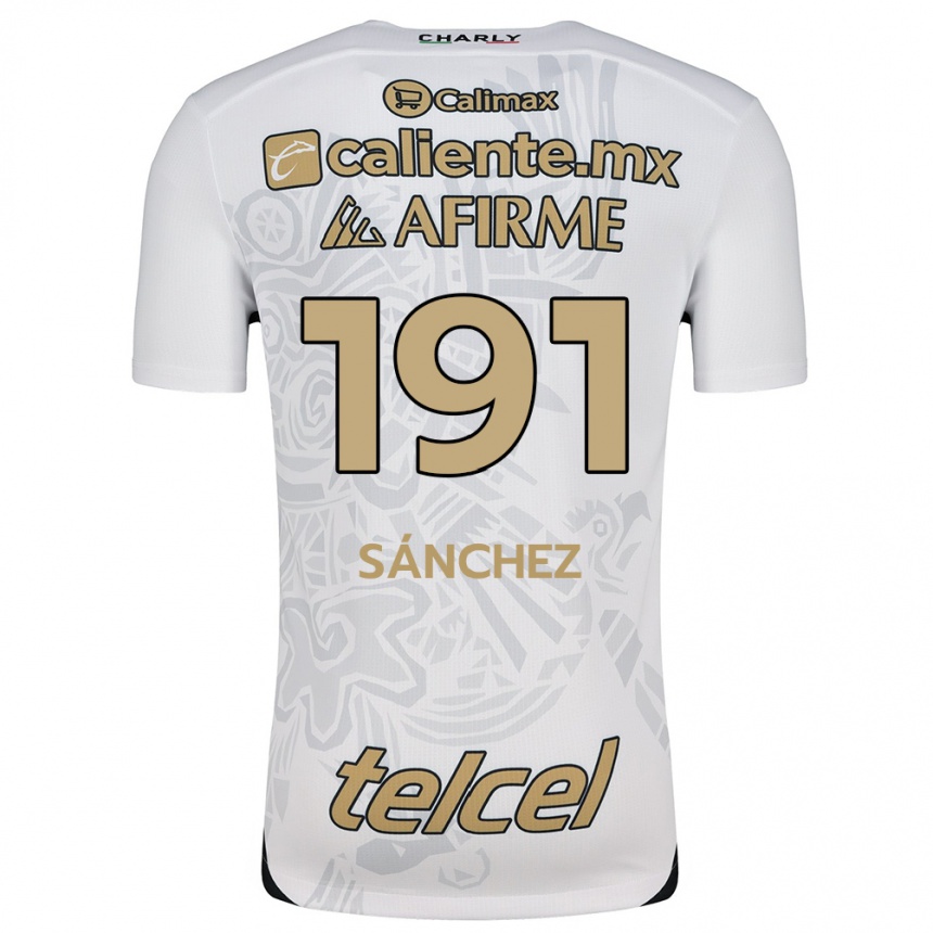 ילדים כדורגל Diego Sánchez #191 לבן שחור הרחק ג'רזי 2024/25