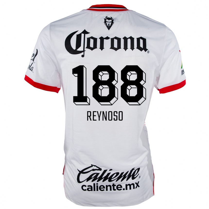 ילדים כדורגל Daniel Reynoso #188 לבן אדום הרחק ג'רזי 2024/25