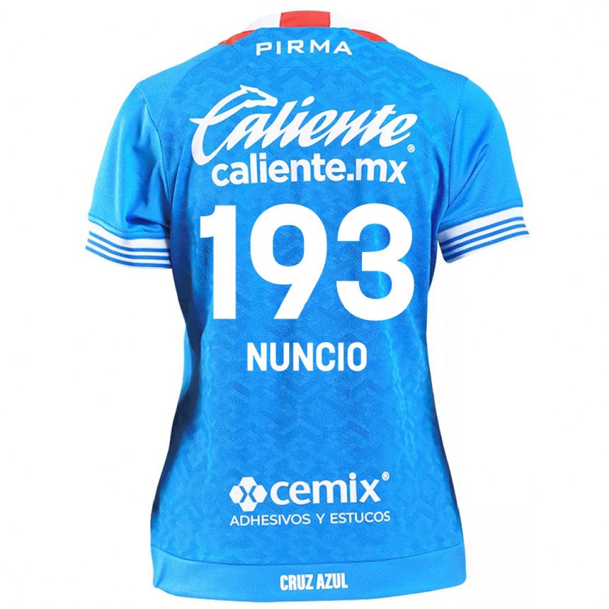 גברים כדורגל Jorge Nuncio #193 שמים כחולים ג'רזי ביתית 2024/25