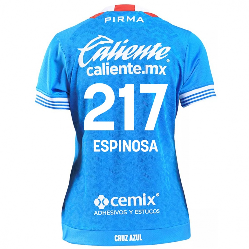 גברים כדורגל Samuel Espinosa #217 שמים כחולים ג'רזי ביתית 2024/25