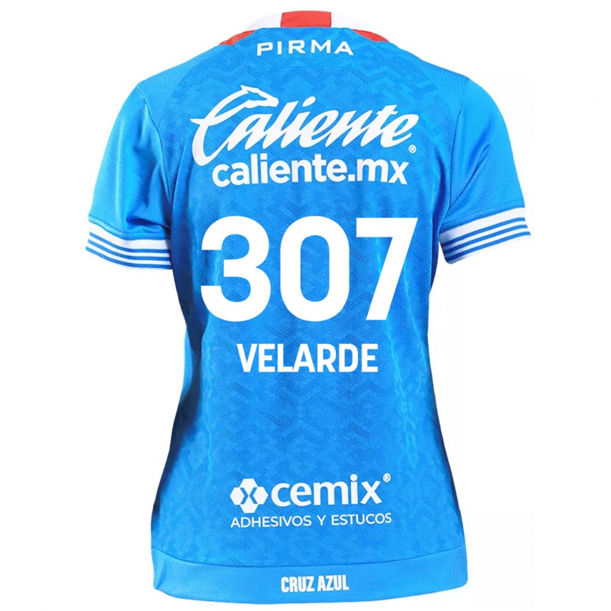 גברים כדורגל Juan Velarde #307 שמים כחולים ג'רזי ביתית 2024/25