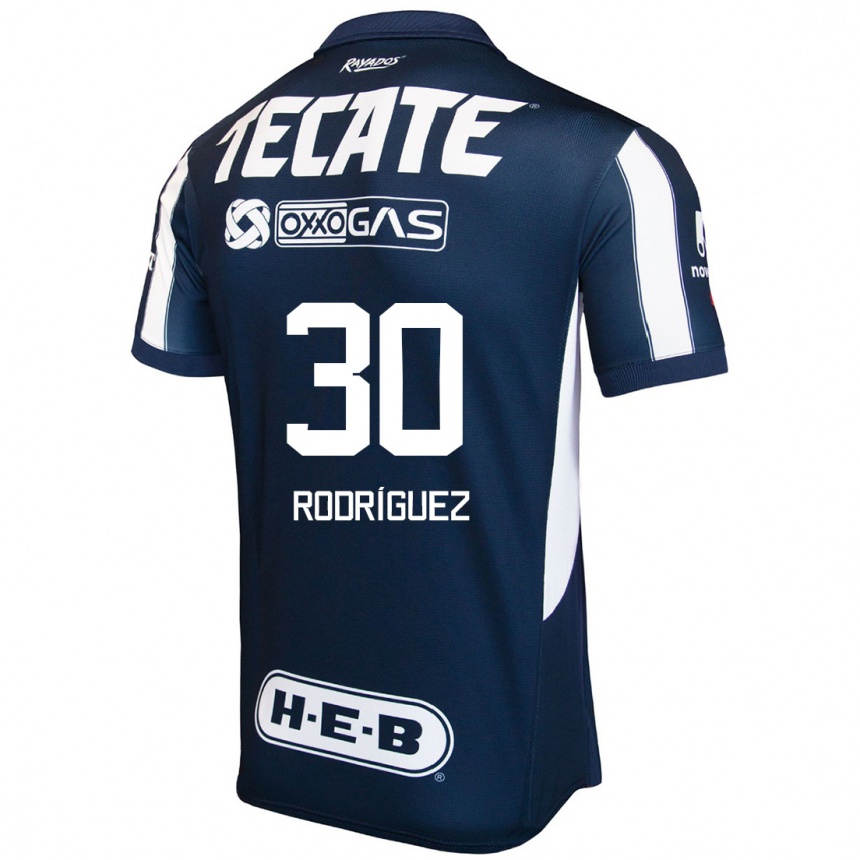 גברים כדורגל Jorge Rodríguez #30 כחול אדום לבן ג'רזי ביתית 2024/25