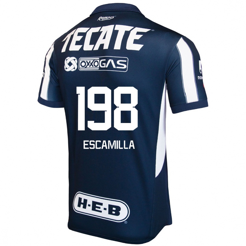 גברים כדורגל Diego Escamilla #198 כחול אדום לבן ג'רזי ביתית 2024/25