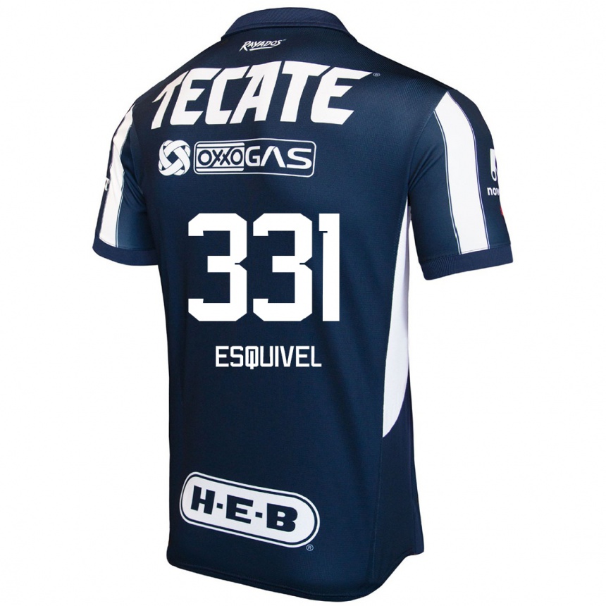 גברים כדורגל Abraham Esquivel #331 כחול אדום לבן ג'רזי ביתית 2024/25