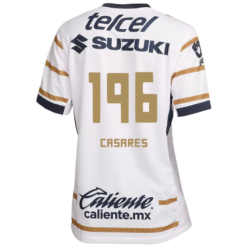 גברים כדורגל Mateo Casares #196 אובסידיאן לבן ג'רזי ביתית 2024/25