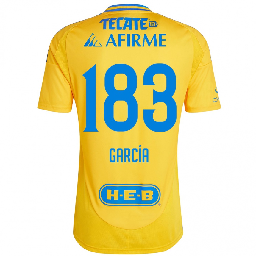 גברים כדורגל Zahir García #183 זהב צהוב ג'רזי ביתית 2024/25