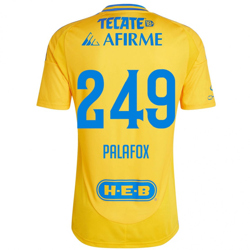 גברים כדורגל José Palafox #249 זהב צהוב ג'רזי ביתית 2024/25