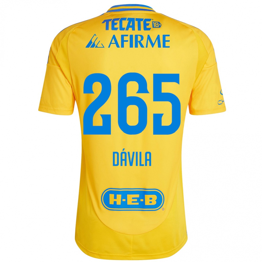 גברים כדורגל Emiliano Dávila #265 זהב צהוב ג'רזי ביתית 2024/25