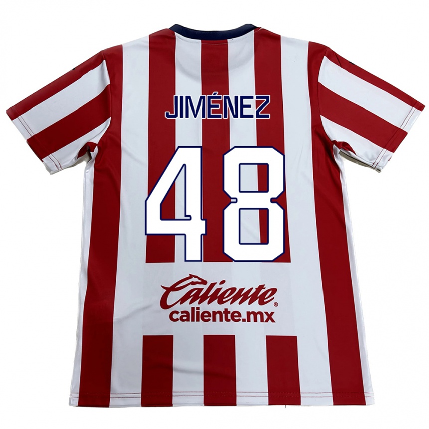 גברים כדורגל Leonardo Jiménez #48 אדום לבן ג'רזי ביתית 2024/25