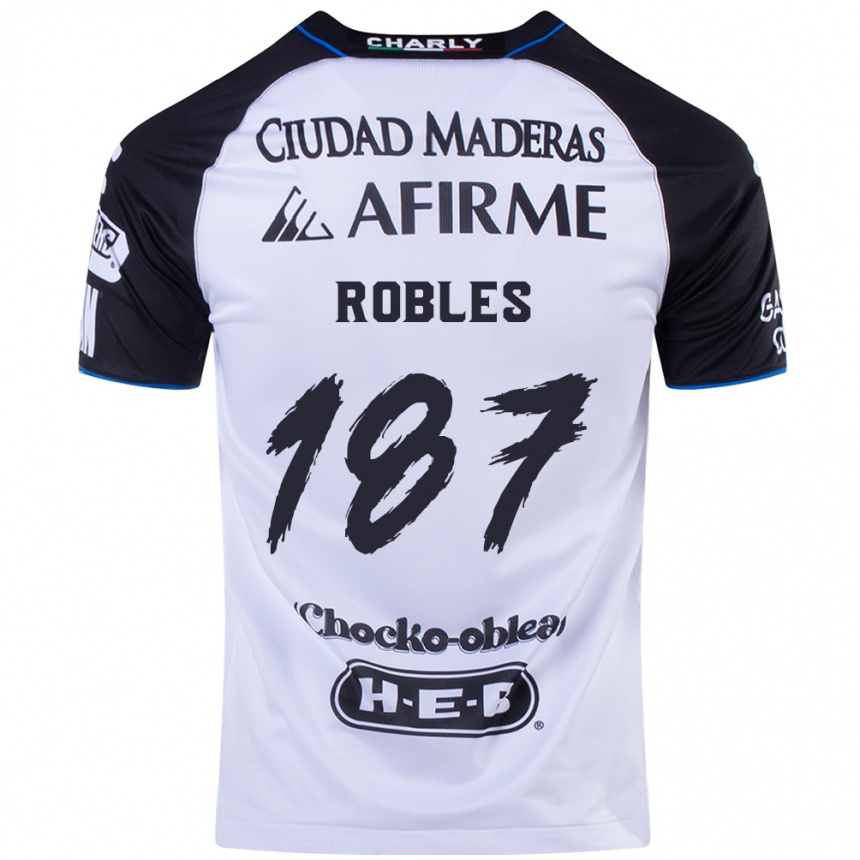 גברים כדורגל Juan Robles #187 שחור כחול ג'רזי ביתית 2024/25