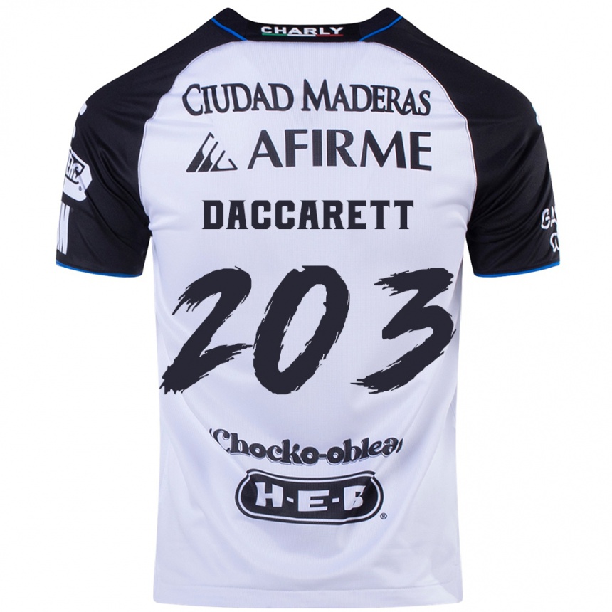 גברים כדורגל Juan Daccarett #203 שחור כחול ג'רזי ביתית 2024/25