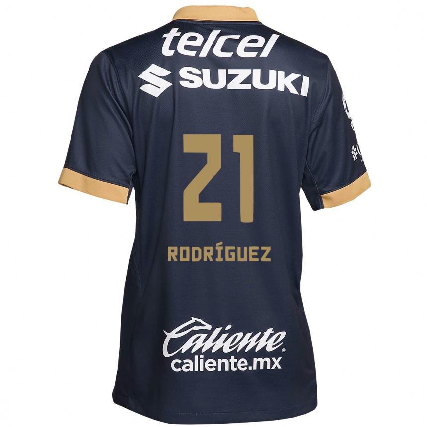 גברים כדורגל Michell Rodríguez #21 אובסידיאן זהב לבן הרחק ג'רזי 2024/25