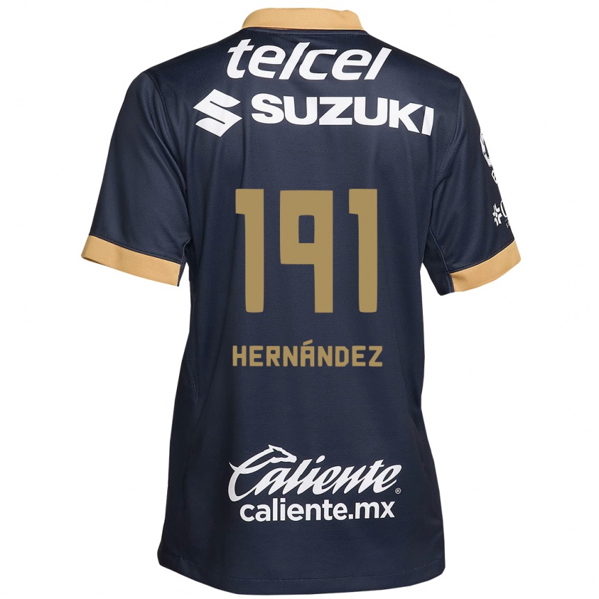 גברים כדורגל Marco Hernández #191 אובסידיאן זהב לבן הרחק ג'רזי 2024/25