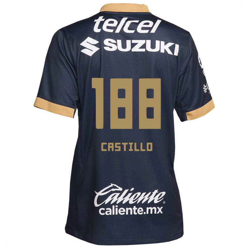 גברים כדורגל Christian Castillo #188 אובסידיאן זהב לבן הרחק ג'רזי 2024/25
