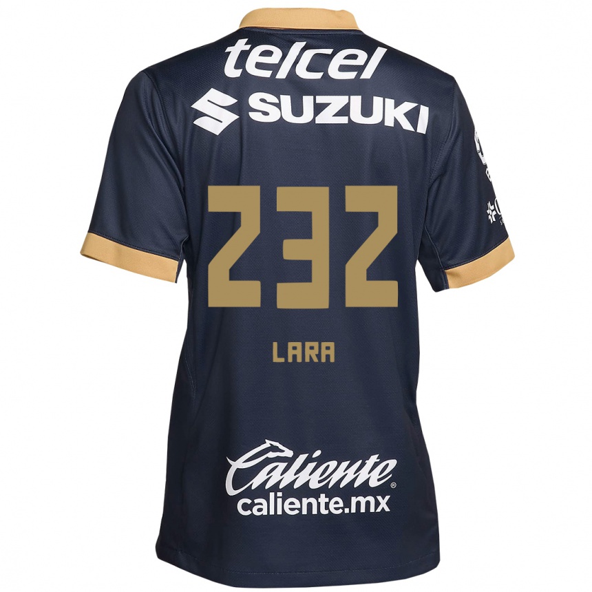 גברים כדורגל Pablo Lara #232 אובסידיאן זהב לבן הרחק ג'רזי 2024/25