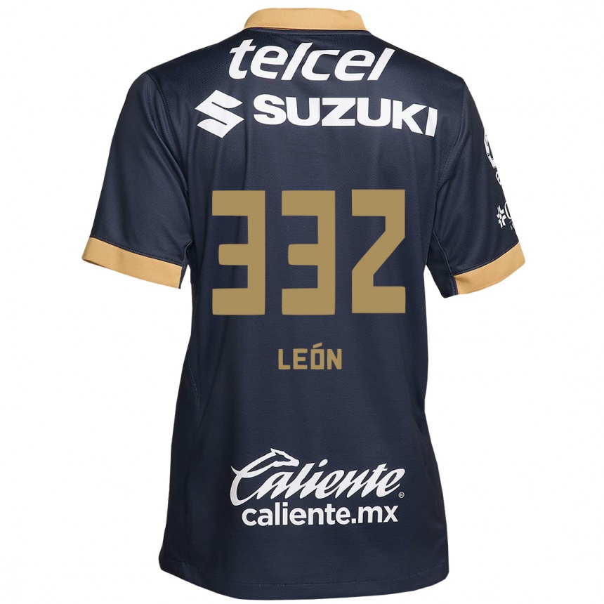 גברים כדורגל Andryk León #332 אובסידיאן זהב לבן הרחק ג'רזי 2024/25