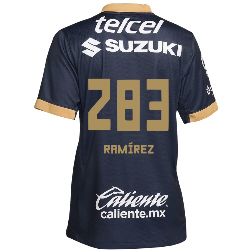גברים כדורגל Dennis Ramírez #283 אובסידיאן זהב לבן הרחק ג'רזי 2024/25