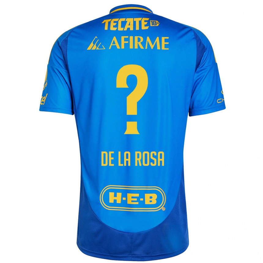 גברים כדורגל Luis De La Rosa #0 כחול צהוב הרחק ג'רזי 2024/25